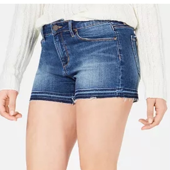 Articles Of Society Pants - Articles of Society Zina Frayed-Hem Denim Shorts